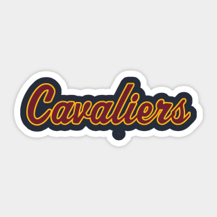 Cavaliers Script Sticker